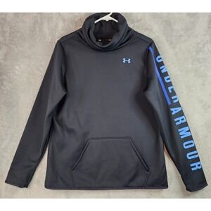 Under Armour ColdGear Mens Large Black Turtle Neck Long Sleeve Loose Fit